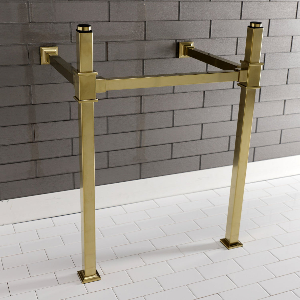 Fauceture VPB3322SQ7 22-Inch Stainless Steel Console Sink Legs, Brushed Brass