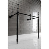 Edwardian VPB33280 Brass Console Sink Legs, Matte Black