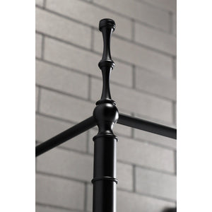 Edwardian VPB33280 Brass Console Sink Legs, Matte Black