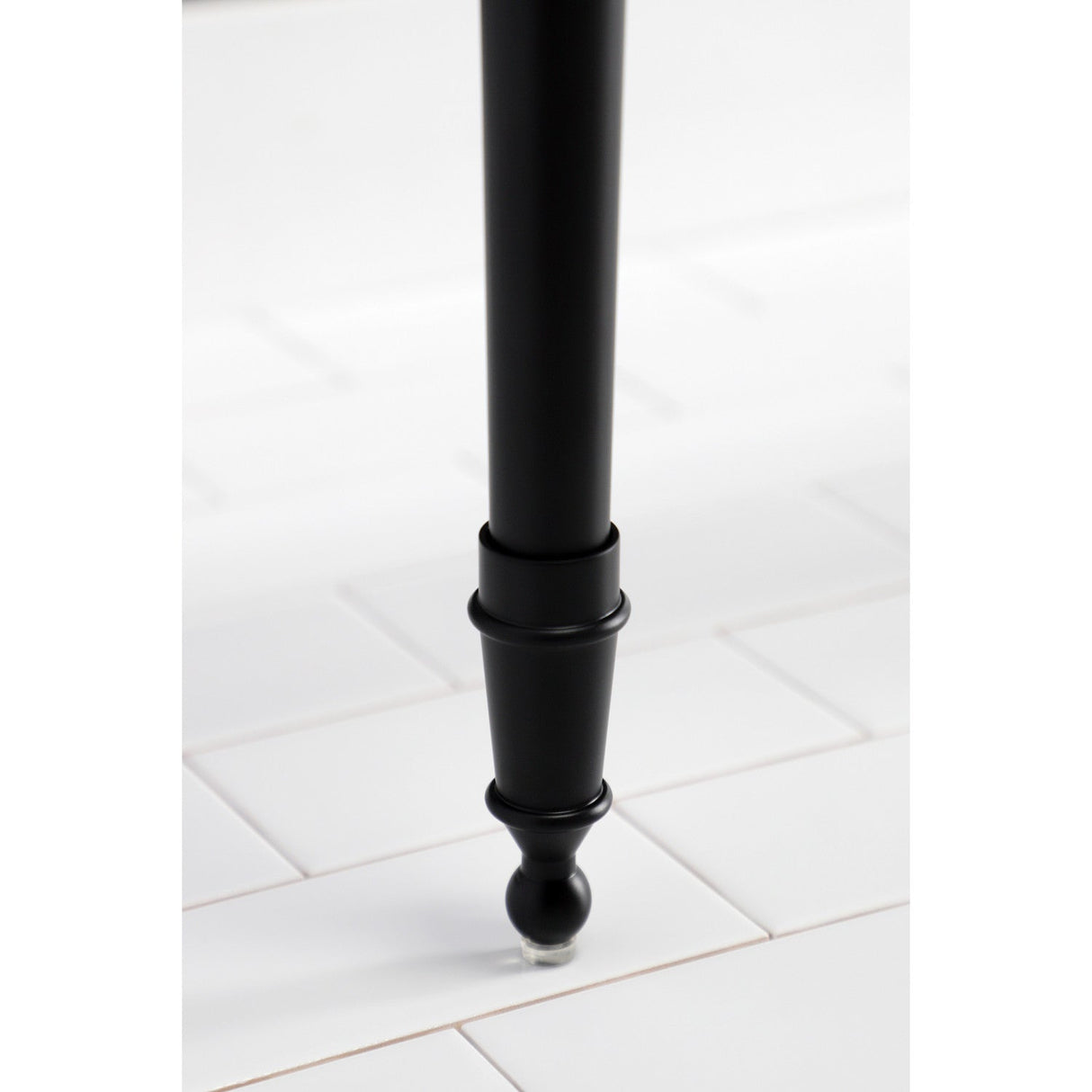 Edwardian VPB33280 Brass Console Sink Legs, Matte Black