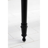 Edwardian VPB33280 Brass Console Sink Legs, Matte Black