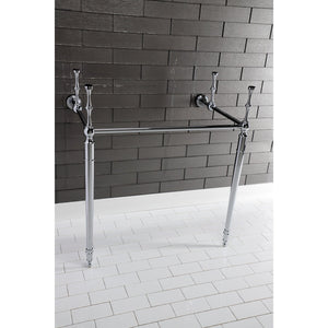 Edwardian VPB33281 Brass Console Sink Legs, Polished Chrome