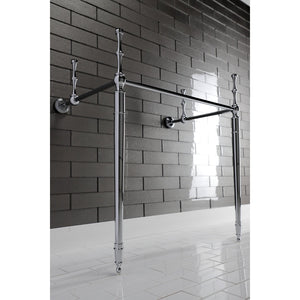 Edwardian VPB33281 Brass Console Sink Legs, Polished Chrome