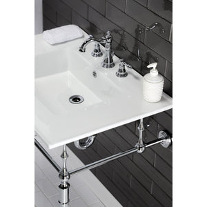 Edwardian VPB33281 Brass Console Sink Legs, Polished Chrome