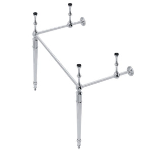 Edwardian VPB33281 Brass Console Sink Legs, Polished Chrome
