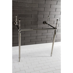 Edwardian VPB33286 Brass Console Sink Legs, Polished Nickel