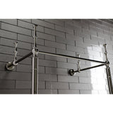 Edwardian VPB33286 Brass Console Sink Legs, Polished Nickel
