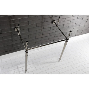 Edwardian VPB33286 Brass Console Sink Legs, Polished Nickel