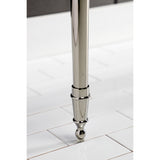 Edwardian VPB33286 Brass Console Sink Legs, Polished Nickel