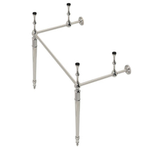 Edwardian VPB33286 Brass Console Sink Legs, Polished Nickel
