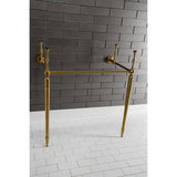 Edwardian VPB33287 Brass Console Sink Legs, Brushed Brass