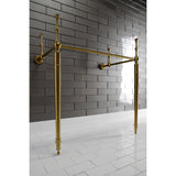 Edwardian VPB33287 Brass Console Sink Legs, Brushed Brass