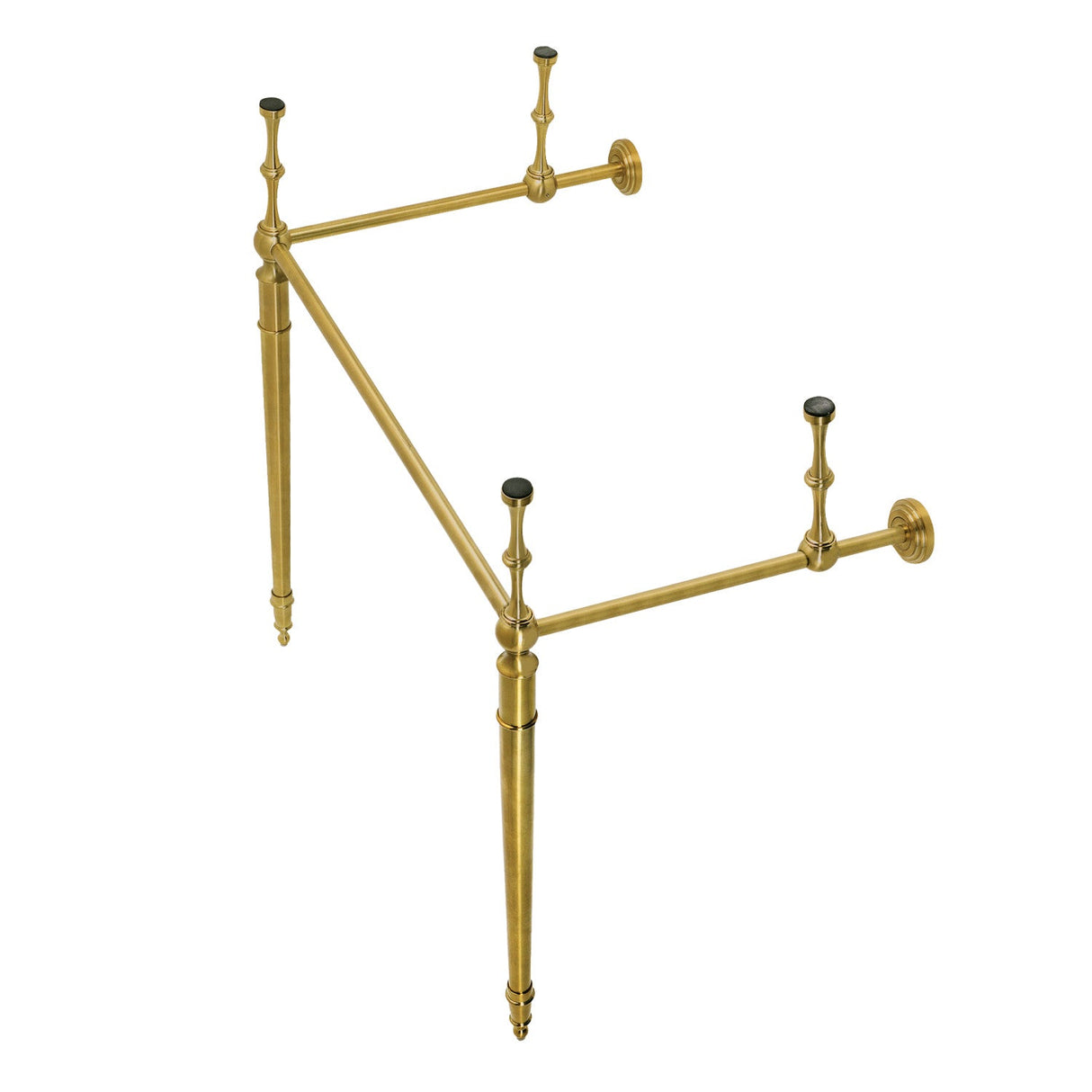 Edwardian VPB33287 Brass Console Sink Legs, Brushed Brass