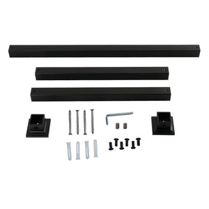 Fauceture VPB3328SQ0H Console Sink Legs Wall Support, Matte Black