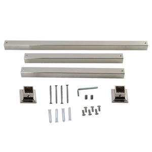 Fauceture VPB3328SQ6H Console Sink Legs Wall Support, Polished Nickel