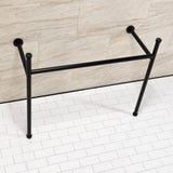 Hartford VPB39170 Stainless Steel Console Sink Legs, Matte Black