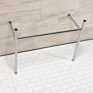 Hartford VPB39171 Stainless Steel Console Sink Legs, Polished Chrome