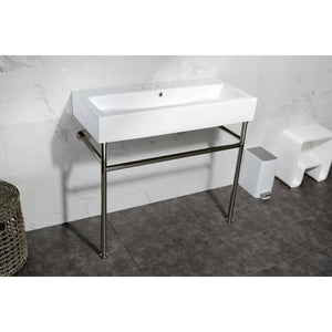 New Haven VPB3917W6ST 39-Inch Console Sink with Stainless Steel Legs  (8