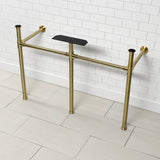 Imperial VPBT14887 Stainless Steel Console Sink Legs, Brushed Brass