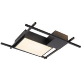 VONN Radium VRCF49304BL 19" Integrated LED ETL Certified Ceiling Lighting Rectangular Semi Flush in Black