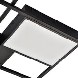 VONN Radium VRCF49304BL 19" Integrated LED ETL Certified Ceiling Lighting Rectangular Semi Flush in Black