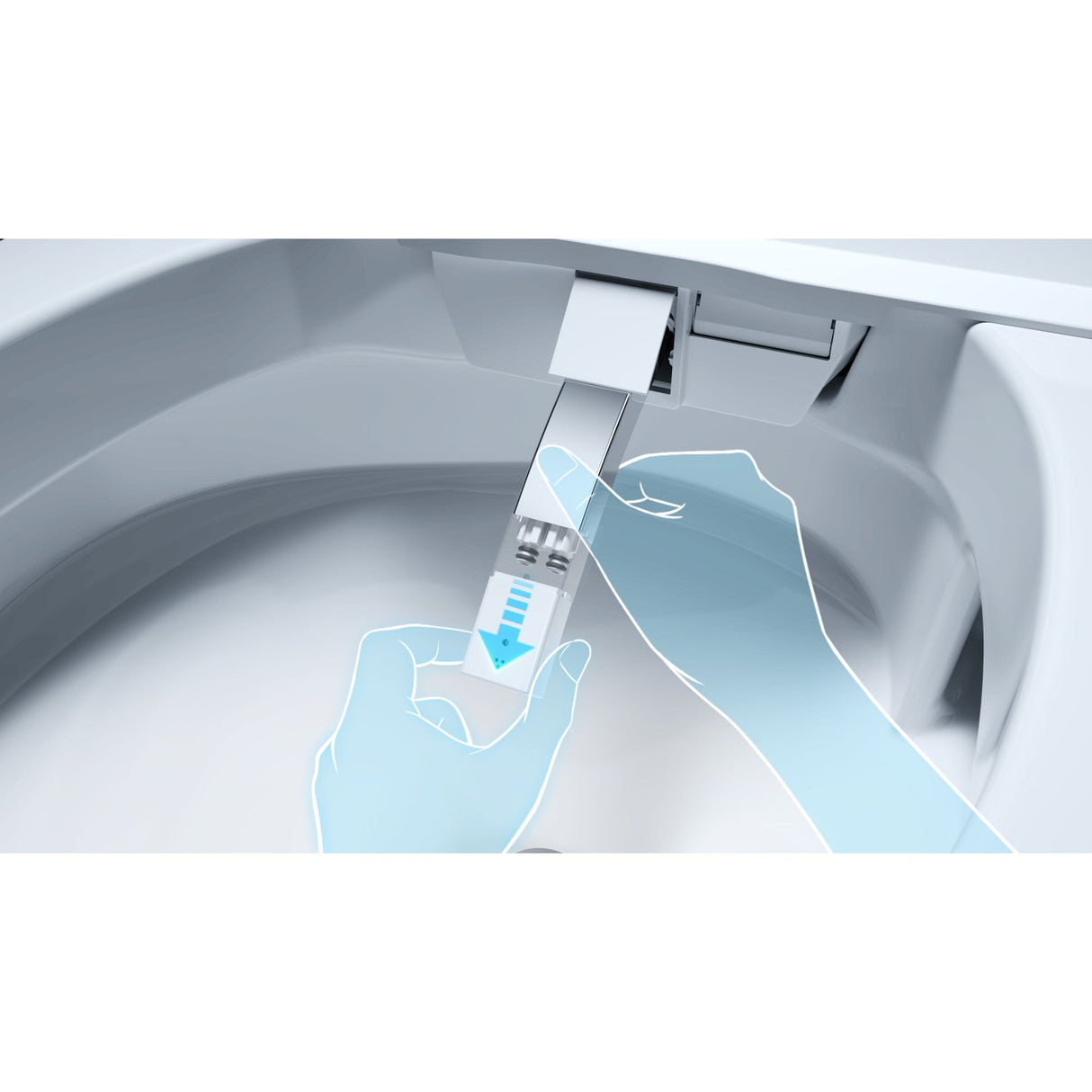 Kingston Sona VSC3991 - Edison Smart Toilet, White/Grey
