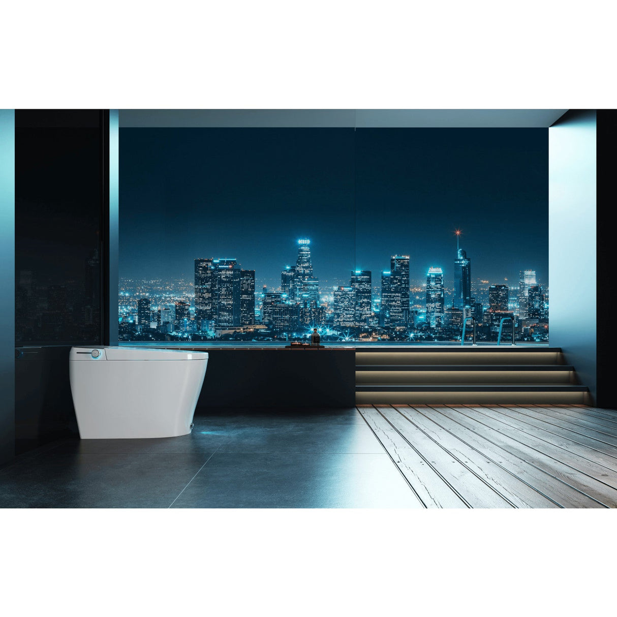 Kingston Sona VSC3991 - Edison Smart Toilet, White/Grey