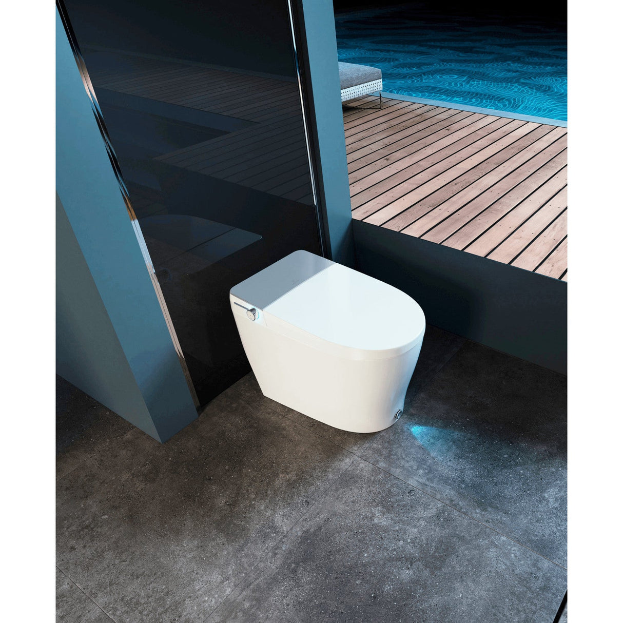 Kingston Sona VSC3991 - Edison Smart Toilet, White/Grey