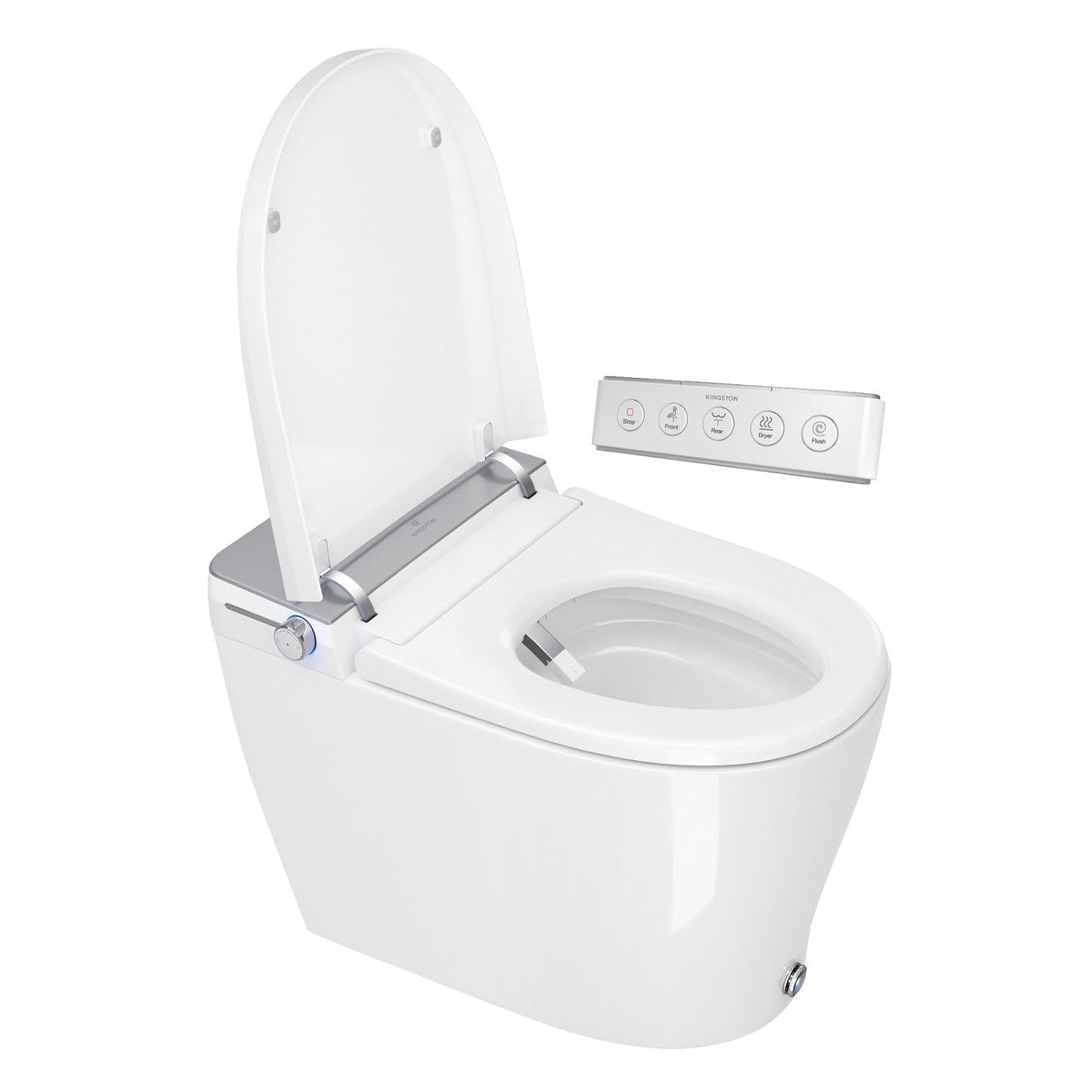Kingston Sona VSC3991 - Edison Smart Toilet, White/Grey
