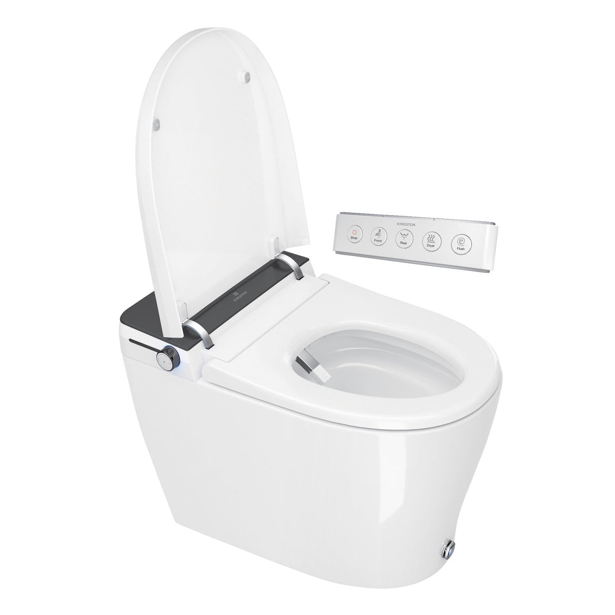 Kingston Sona VSC39910 - Edison Smart Toilet, White/Matte Black