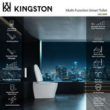 Kingston Sona VSC39918 - Edison Smart Toilet, White/Brushed Nickel