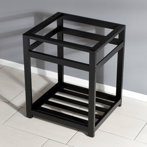 Kingston Commercial VSP2522A0 Steel Console Sink Base, Matte Black