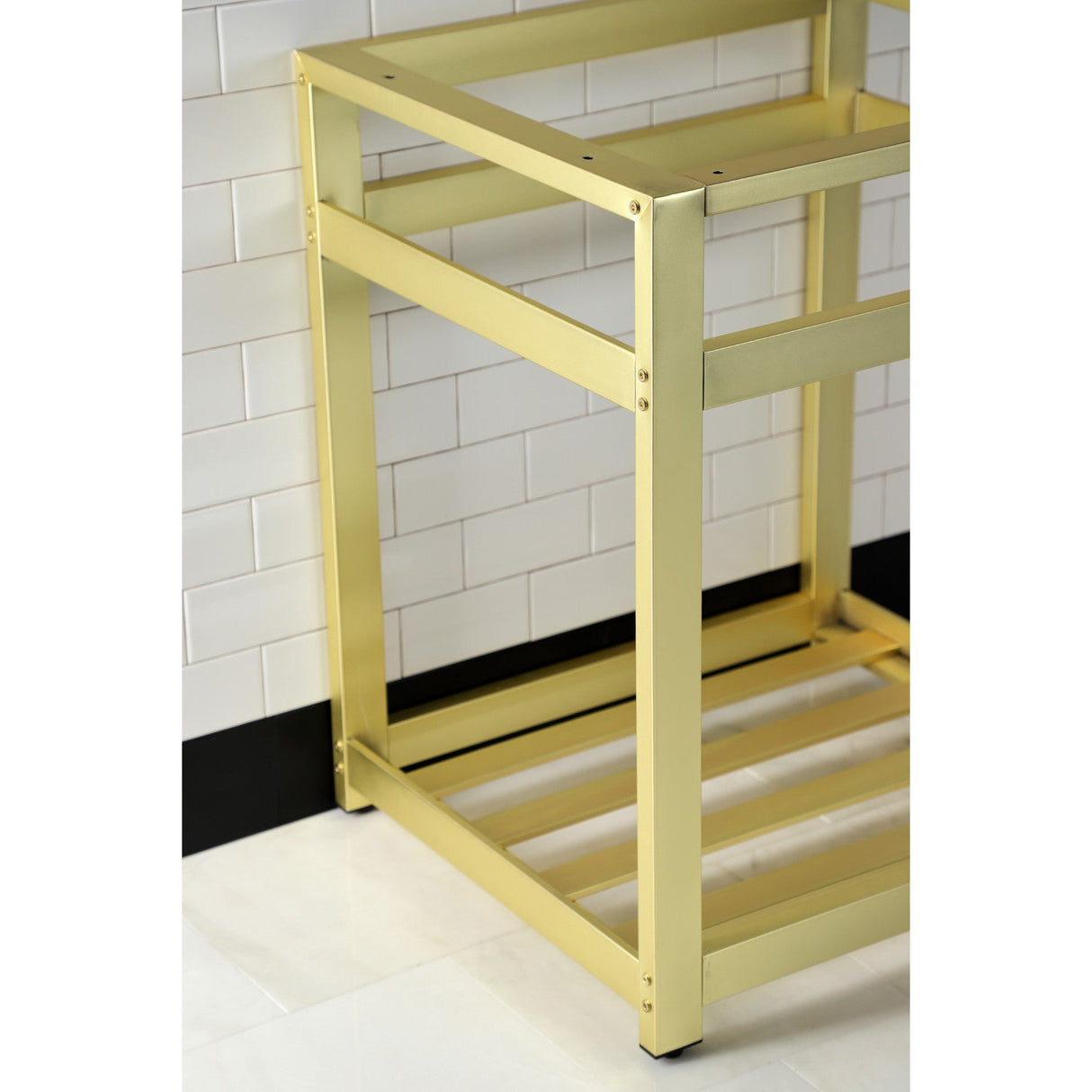 Kingston Commercial VSP2522A7 Steel Console Sink Base, Brushed Brass