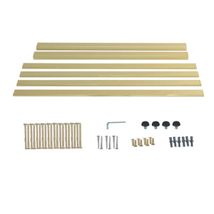 Kingston Commercial VSP3722H7 Console Sink Base Bar Shelf, Brushed Brass