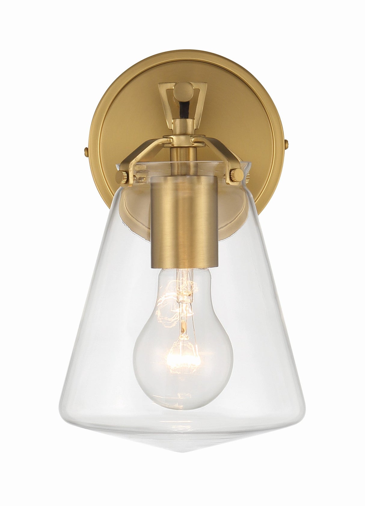 Voss 1 Light Luxe Gold Sconce VSS-7001-LG