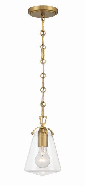 Voss 1 Light Luxe Gold Mini Pendant VSS-7002-LG