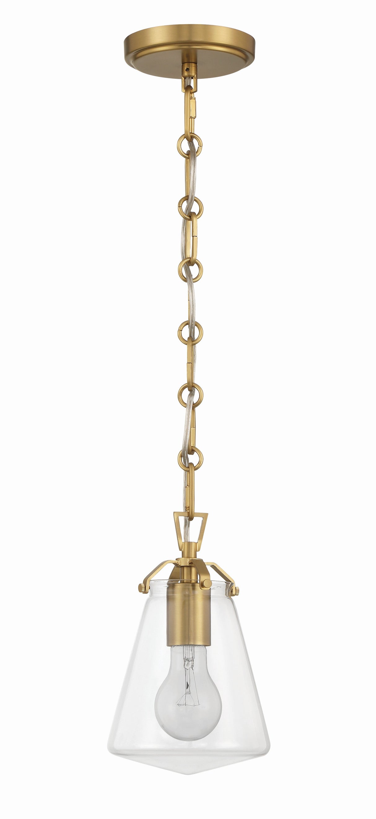 Voss 1 Light Luxe Gold Mini Pendant VSS-7002-LG