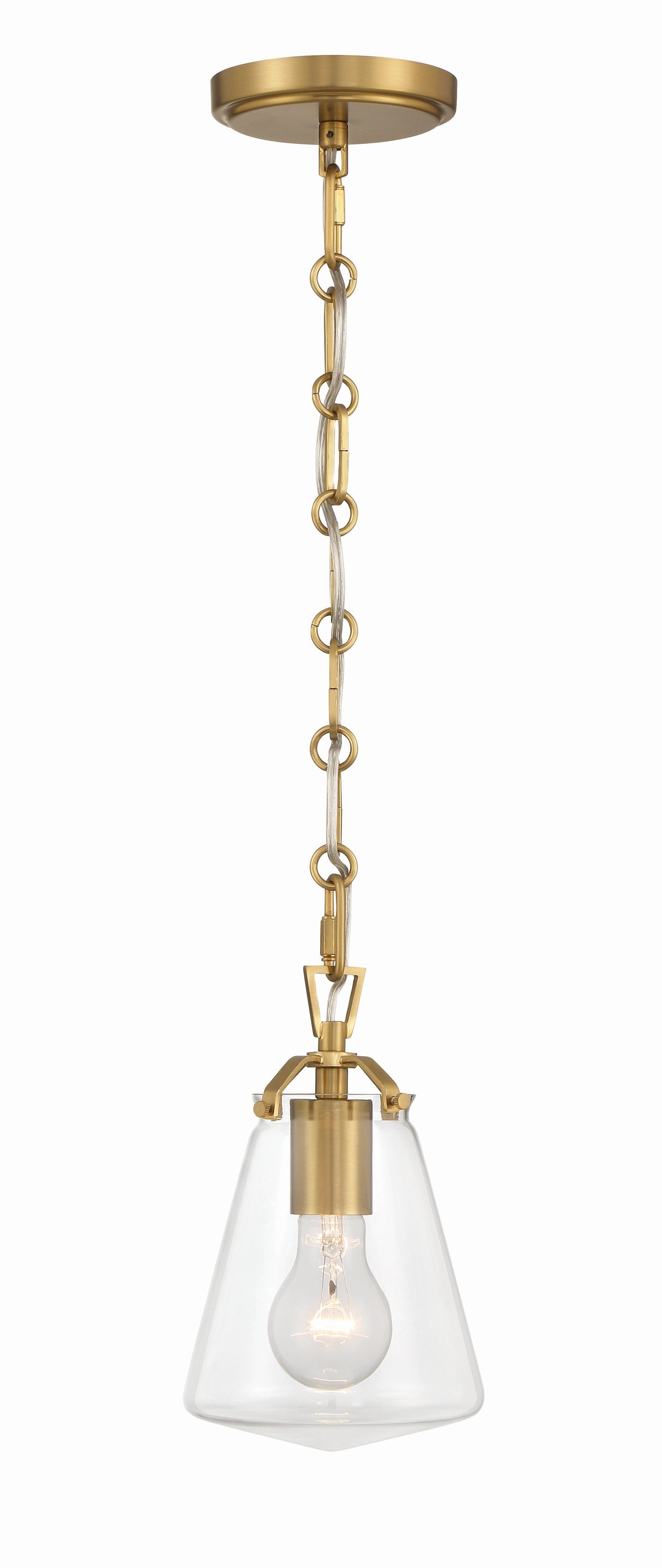 Voss 1 Light Luxe Gold Mini Pendant VSS-7002-LG