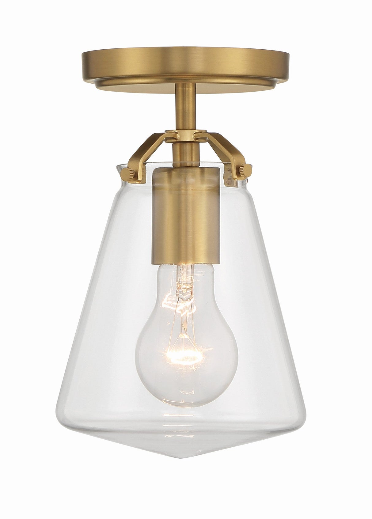 Voss 1 Light Luxe Gold Semi Flush Mount VSS-7002-LG_CEILING