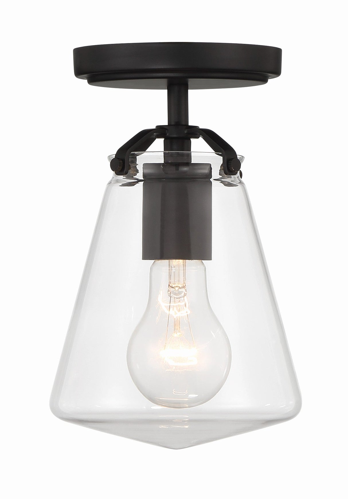 Voss 1 Light Luxe Gold Semi Flush Mount VSS-7002-LG_CEILING