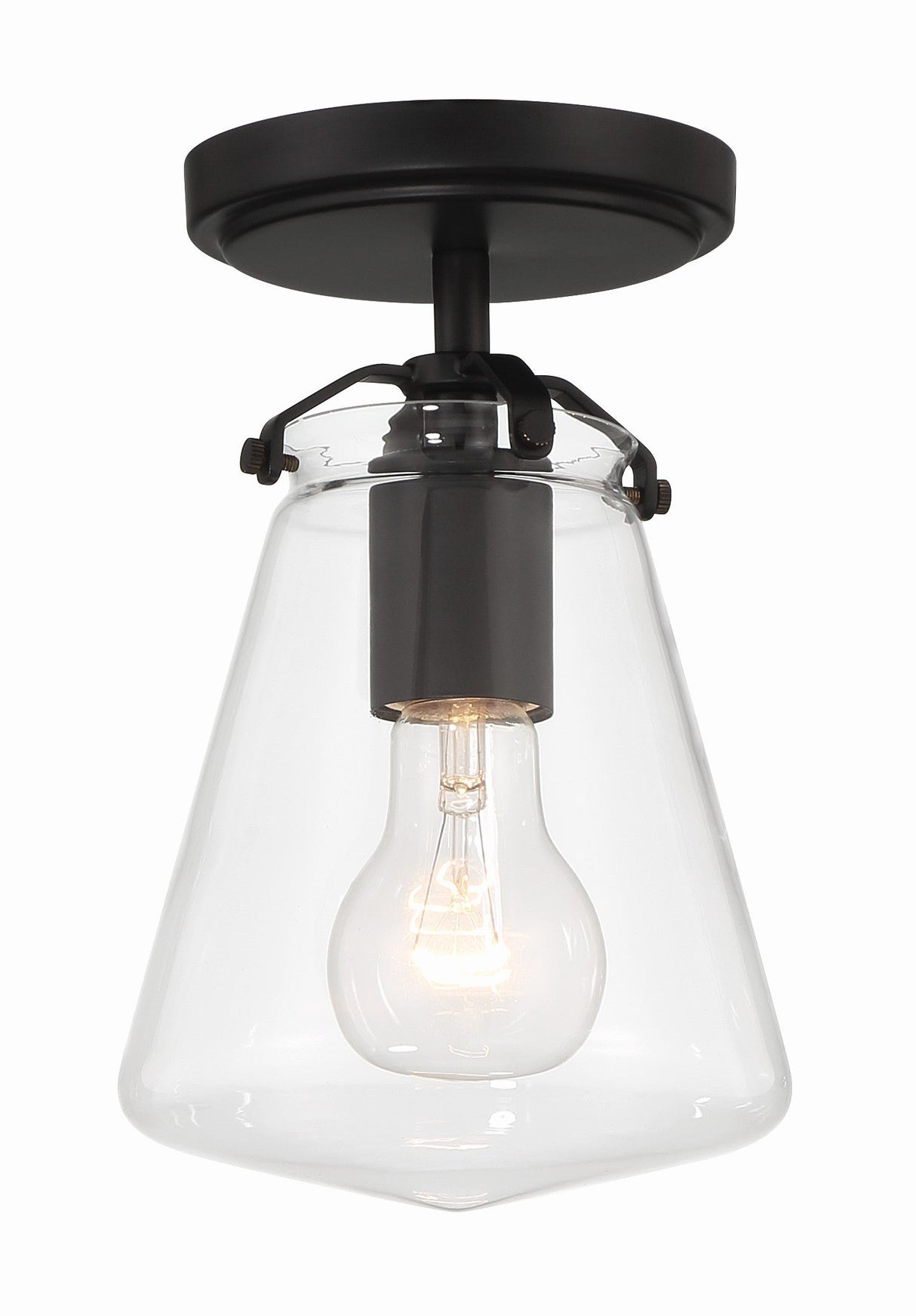 Voss 1 Light Luxe Gold Semi Flush Mount VSS-7002-LG_CEILING