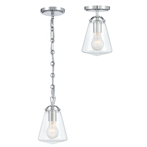 Voss 1 Light Luxe Gold Mini Pendant VSS-7002-LG
