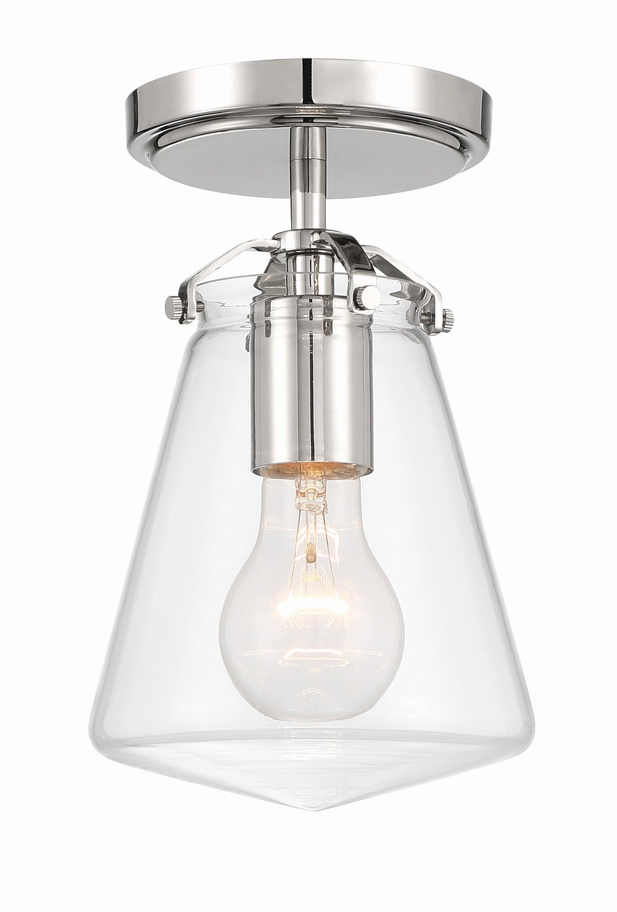 Voss 1 Light Luxe Gold Semi Flush Mount VSS-7002-LG_CEILING