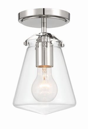 Voss 1 Light Polished Nickel Semi Flush Mount VSS-7002-PN_CEILING