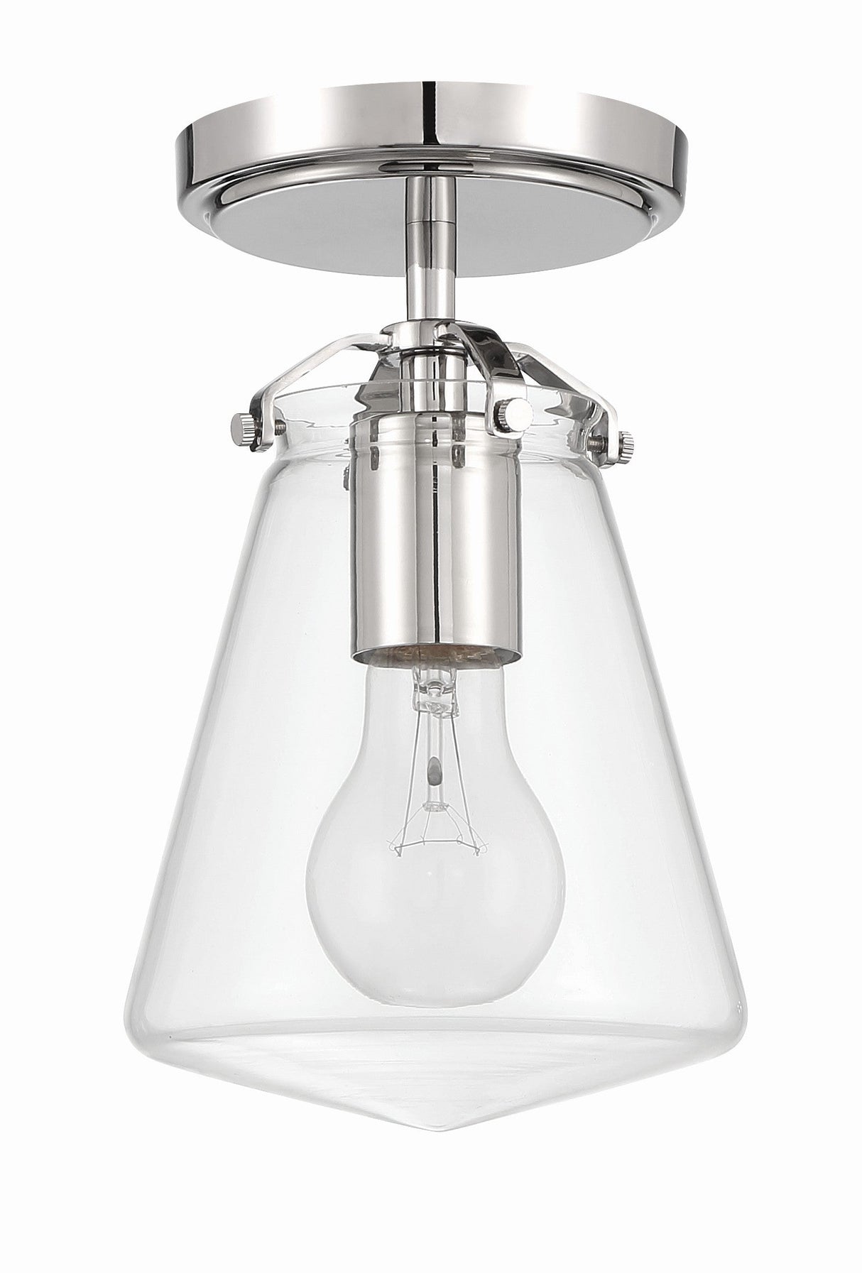 Voss 1 Light Luxe Gold Semi Flush Mount VSS-7002-LG_CEILING