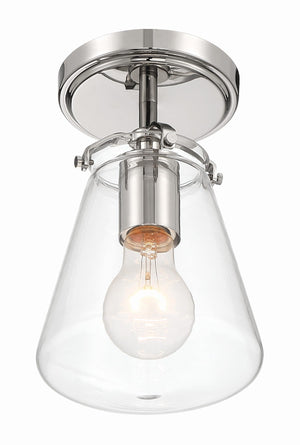 Voss 1 Light Luxe Gold Semi Flush Mount VSS-7002-LG_CEILING