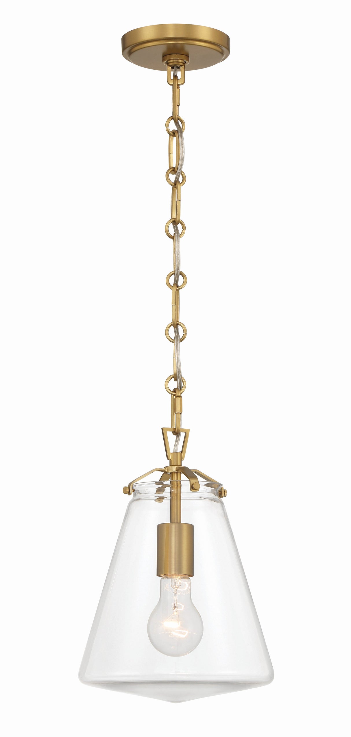 Voss 1 Light Luxe Gold Mini Pendant VSS-7003-LG