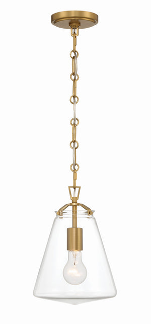 Voss 1 Light Luxe Gold Mini Pendant VSS-7003-LG