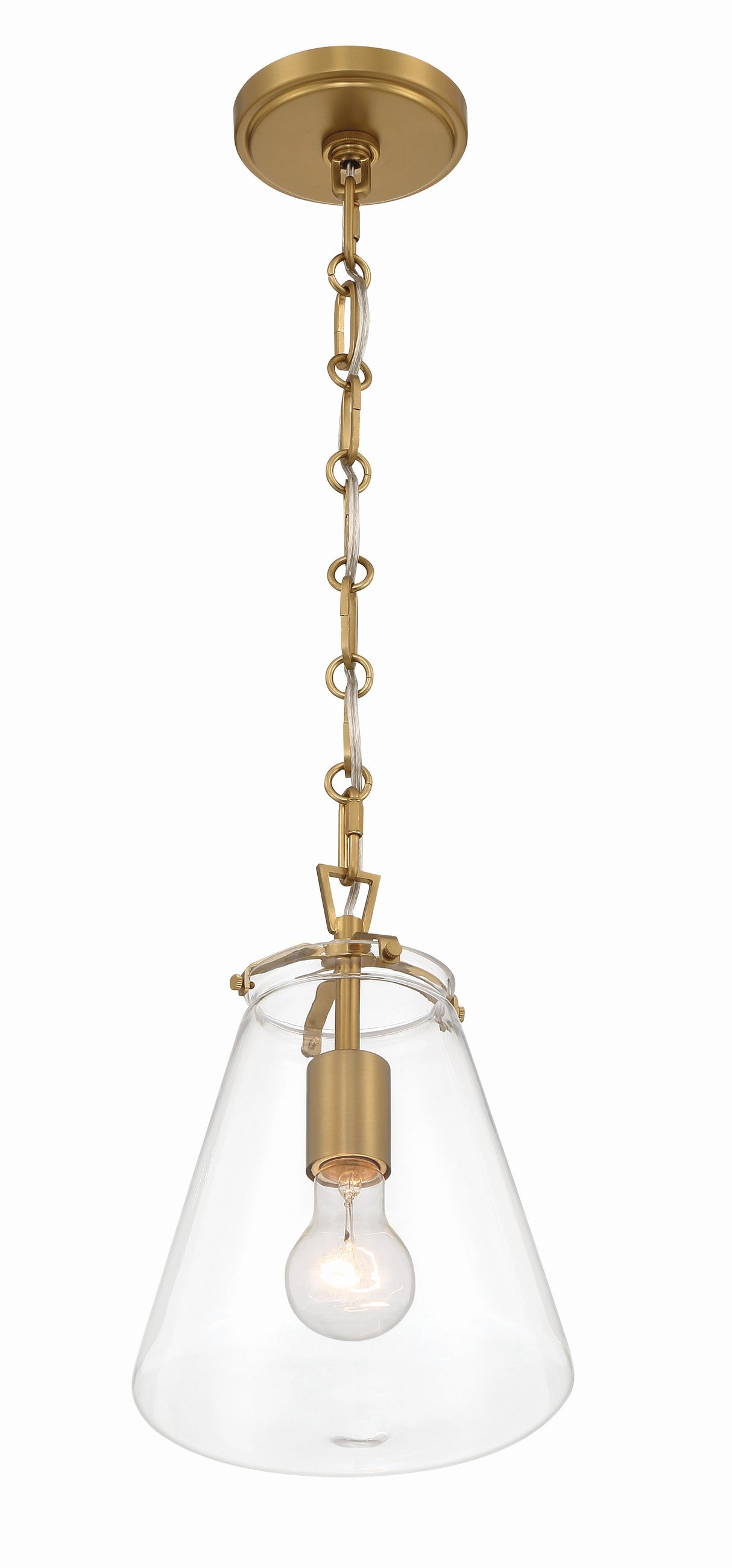 Voss 1 Light Luxe Gold Mini Pendant VSS-7003-LG