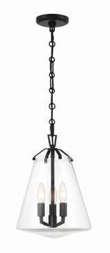 Voss 3 Light Luxe Gold Mini Chandelier VSS-7004-LG